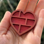 Wooden display stand for mini curiosities,Heart shape V1265-YY-45