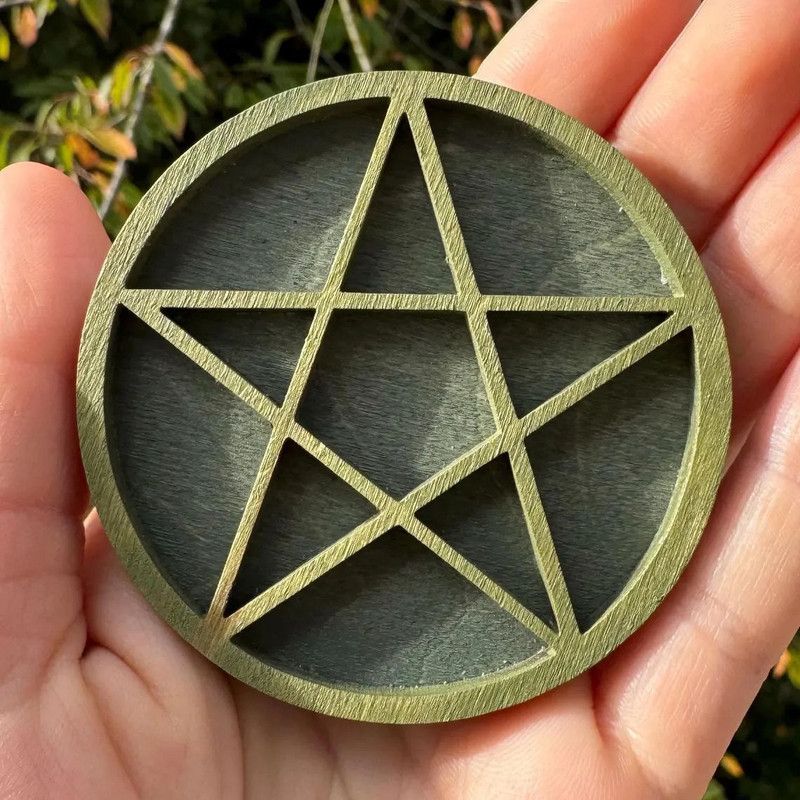 Wooden display stand for mini curiosities,Five-pointed star V1265-YY-49