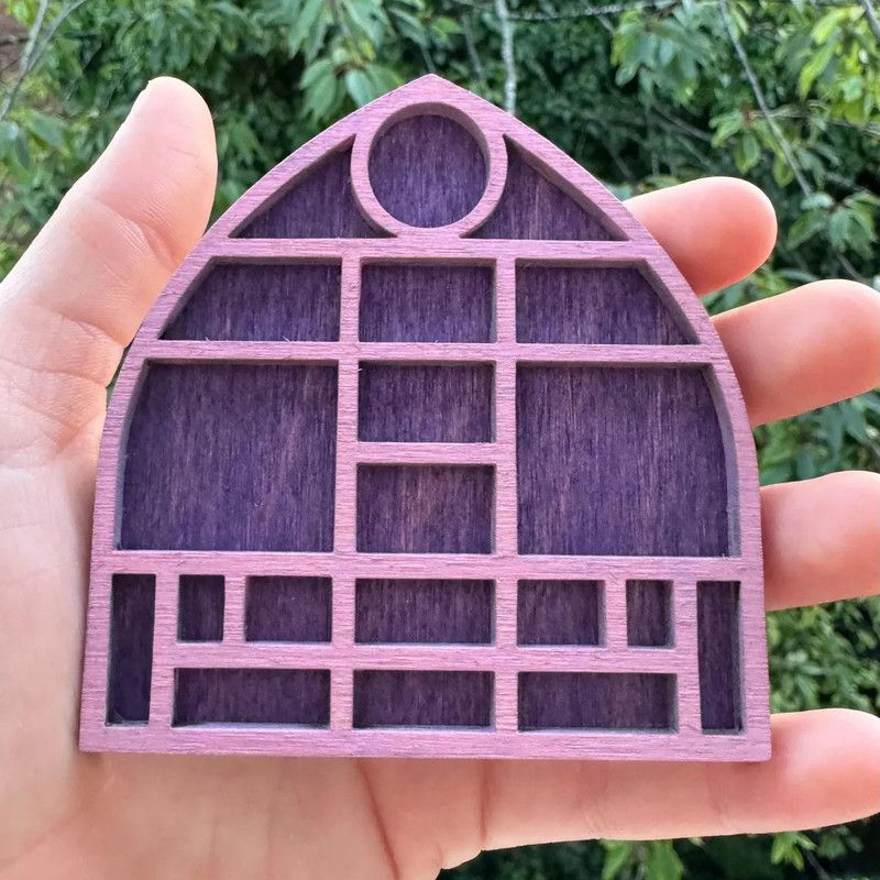 Wooden display stand for mini curiosities,Cathedral V1265-YY-53