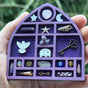 Wooden display stand for mini curiosities,Cathedral V1265-YY-54