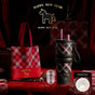 Large Capacity Insulated Cup - Birthday Gift, Ceramic Liner Straw Tumbler - Black V1265-YY-68