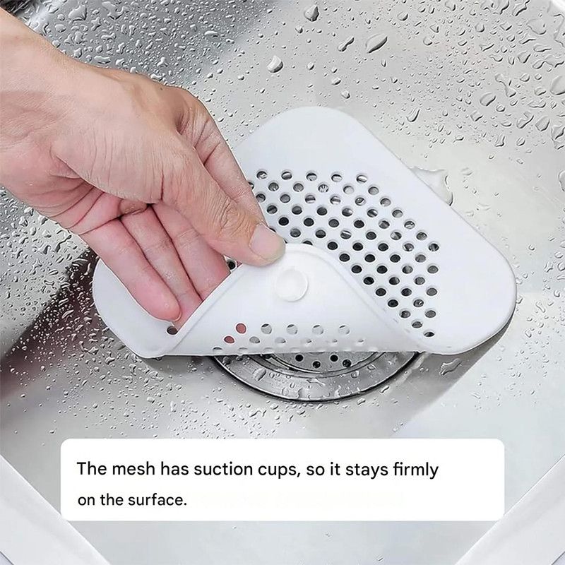 Silicone Sink Strainer for Kitchen & Bathroom - White V1265-YY-71