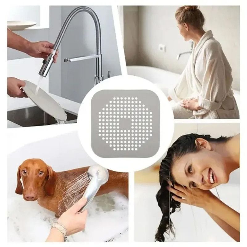 Silicone Sink Strainer for Kitchen & Bathroom - White V1265-YY-71