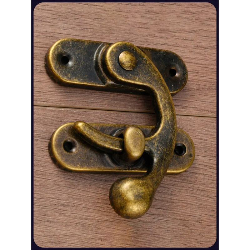 Antique Tin Box Clasp - Wine Box Buckle, Gift Box Lock V1265-YY-74