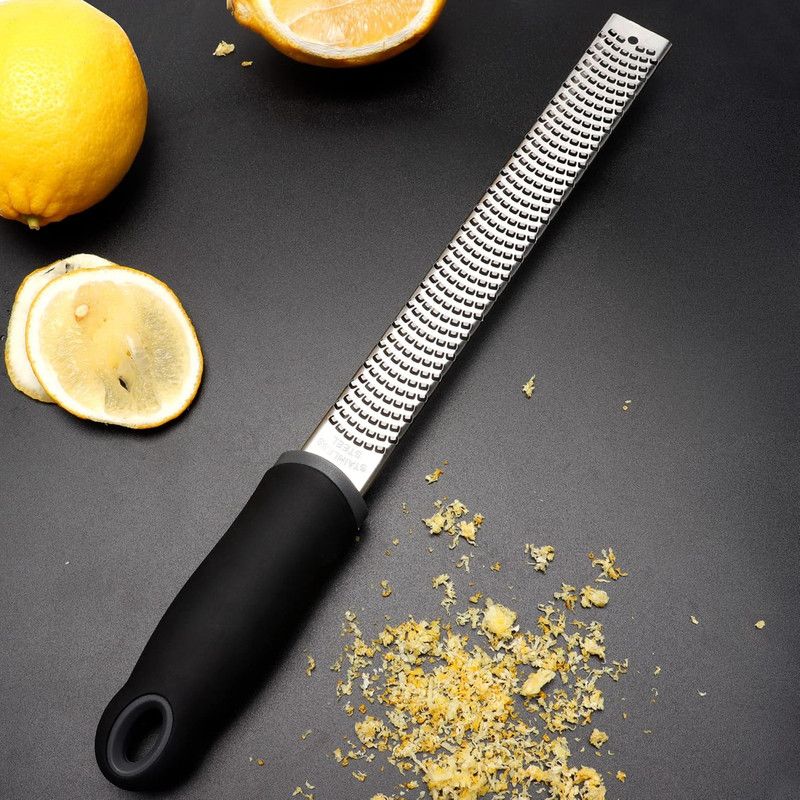 Stainless Steel Lemon Zester, Cheese Grater for Lime, Cheese, Dishwasher Safe V1265-YY-77