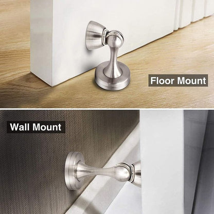 1PC Silent Door Stopper Bedroom Door Anti-Collision Door Catch - Silver V1265-YY-78