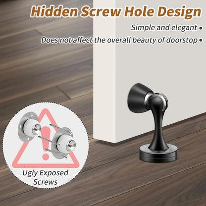 1PC Silent Door Stopper Bedroom Door Anti-Collision Door Catch - Black V1265-YY-79