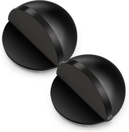 2PC No-Drill Door Stopper Anti-Collision Magnetic Door Catch - Black V1265-YY-80