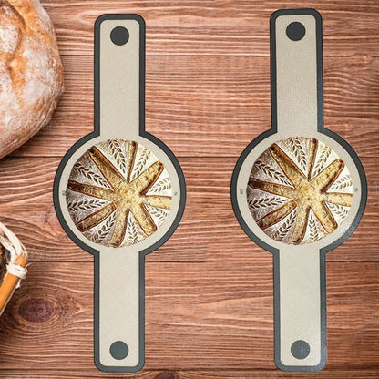 1PC Round Double-Ear Long-Handle Baking Tool, Bread Baking Mat, Silicone Pot Mat V1265-YY-81