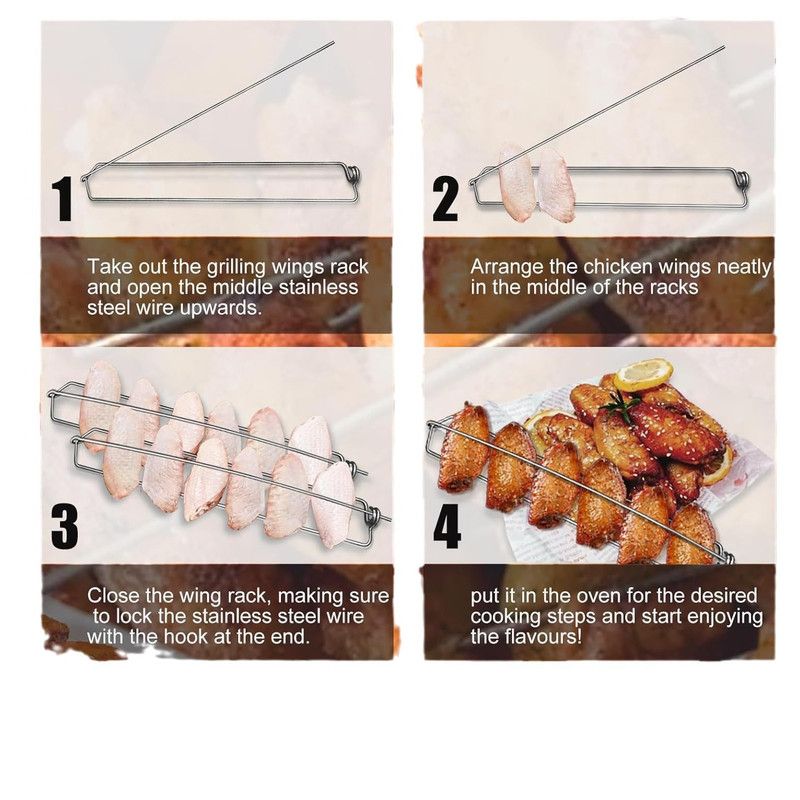 Outdoor BBQ Skewers - 4-Piece Grilling Set for Barbecue V1265-YY-93
