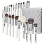 3Pcs Professional Makeup Brush Set - Foundation, Eyeshadow Blending & Bent Eyeliner V1268-MZ0001-1