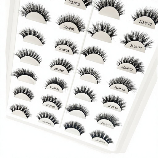 12mm Everyday Natural False Lashes - Soft Handmade 3D Synthetic Strip Lashes - Lightweight & Reusable V1268-MZ0003-1