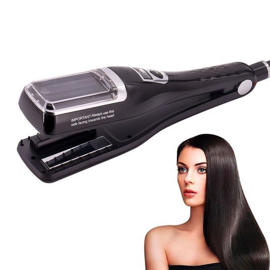 Black Automatic Split End Remover & Hair Straightener Iron | Professional Snips for Damaged Hair Ends | V1268-MZ00083