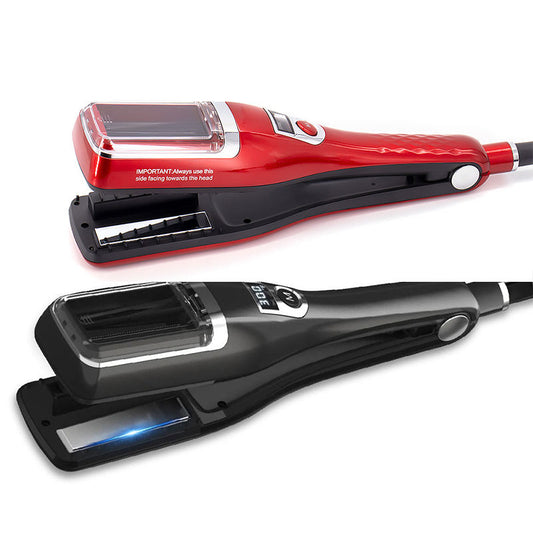Black Automatic Split End Remover & Hair Straightener Iron | Professional Snips for Damaged Hair Ends | V1268-MZ00083