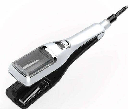 Silver Automatic Split End Remover & Hair Straightener Iron | Professional Snips for Damaged Hair Ends | V1268-MZ00085