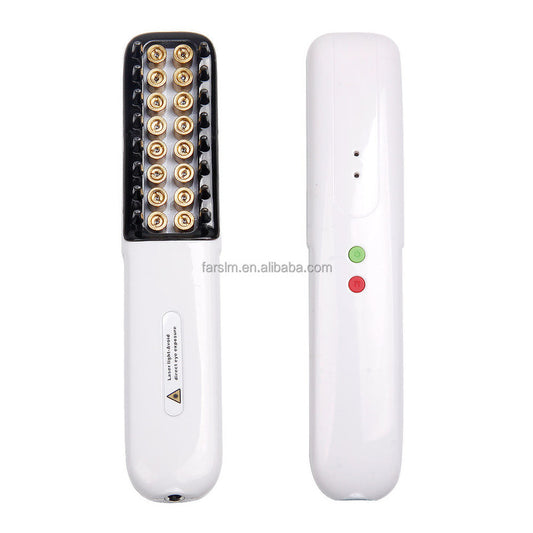 2-in-1 Smart AI Hair Straightener Brush & Red Light Therapy Comb - Cordless Mini Hot Comb with 3 Temp V1268-MZ00087