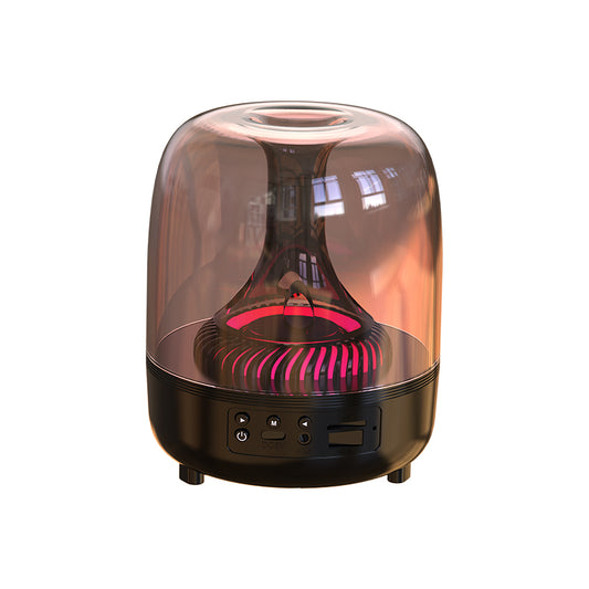 Portable Wireless Speaker with 12D Surround Bass, RGB Water Ripple Ambient Light, wireless 5.3, Hands-Free V1274-0824YX-HONG