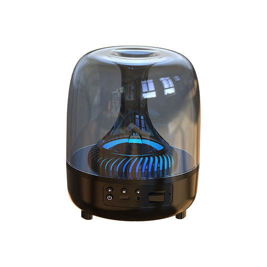 Portable Wireless Speaker with 12D Surround Bass, RGB Water Ripple Ambient Light, wireless 5.3, Hands-Free V1274-0824YX-LAN