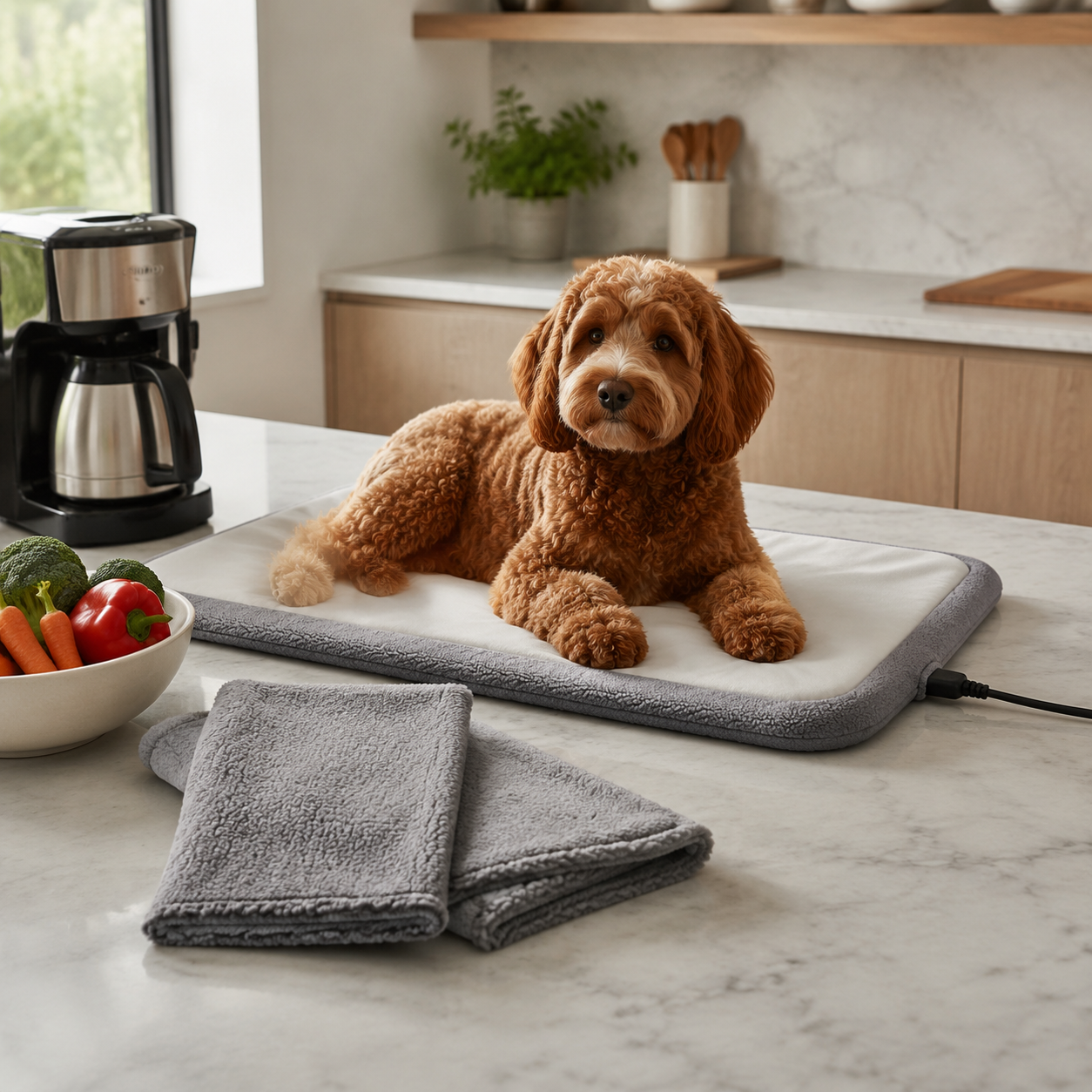 Pet Scene Dog Heated Pad Waterproof 70x40cm - Indoor & Outdo V1288-AMZ-B0F7R6C4H3