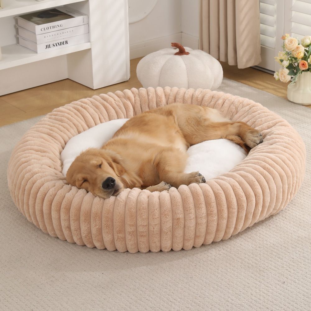 Round Warm Pet Nest Soft Circular Kennel Deep Sleep Winter Bed for Small Medium Pets V1289-PET-BED-002