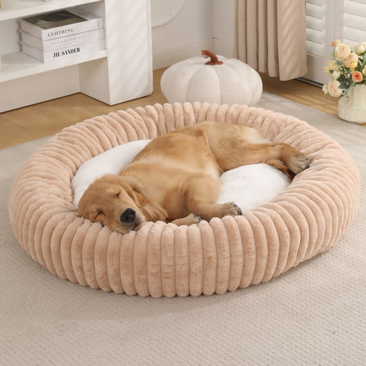 Round Warm Pet Nest Soft Circular Kennel Deep Sleep Winter Bed for Small Medium Pets V1289-PET-BED-002