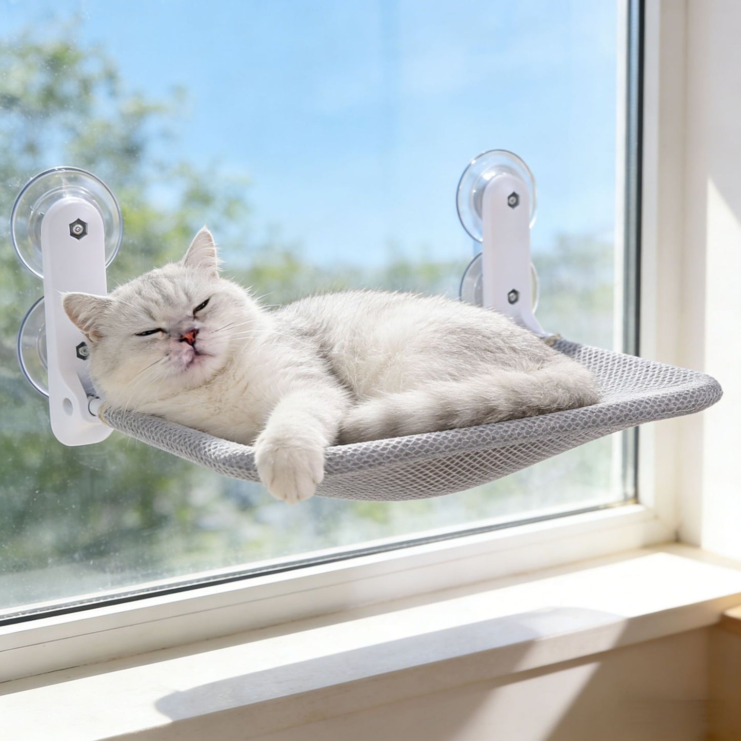 Foldable Window Mount Cat Hammock Suction Cup Hanging Bed All Season V1289-PET-BED-004