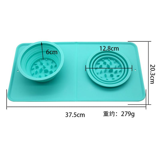 Non Slip Silicone Slow Feeder Bowl for Cat Dog V1289-PET-BOWL-009