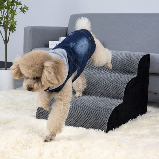 Detachable Washable Non Slip Pet Stairs Ramp Dog Bed Climbing Ladder V1289-PET-SLOPE-001