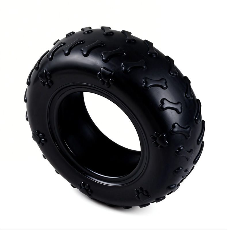 Durable Rubber Tire Dog Toy Indestructible Chew Stick for Medium Large Dogs V1289-PET-TOY-001