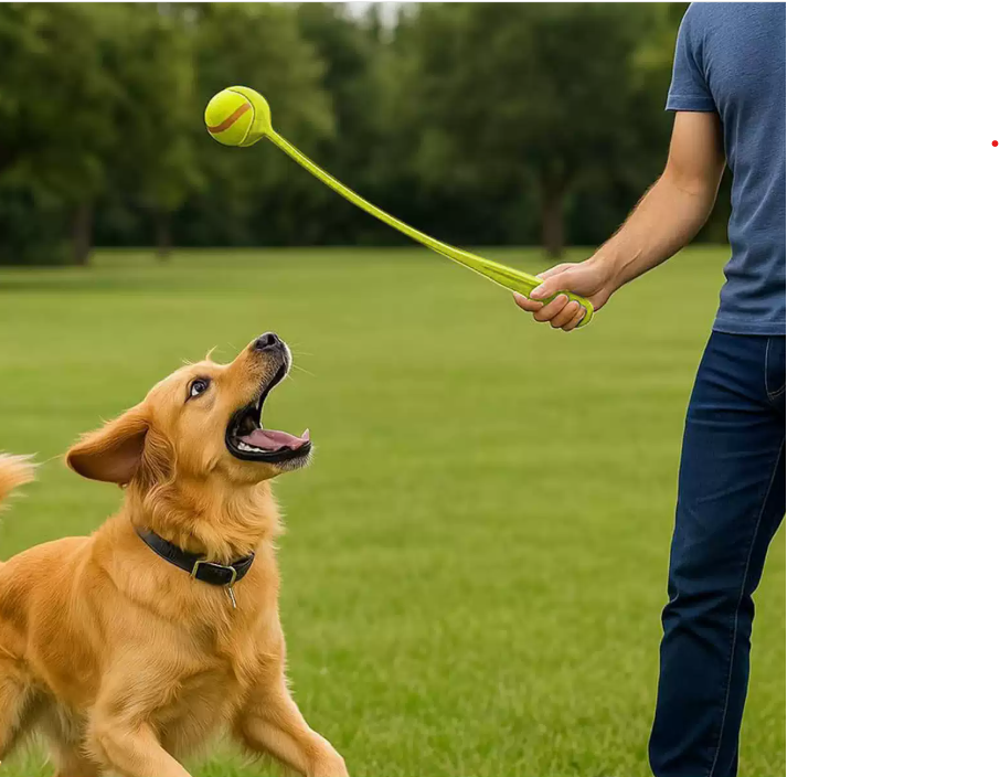 Dog Ball Launcher Outdoor Interactive Tennis Ball Thrower for Pets V1289-PET-TOY-003