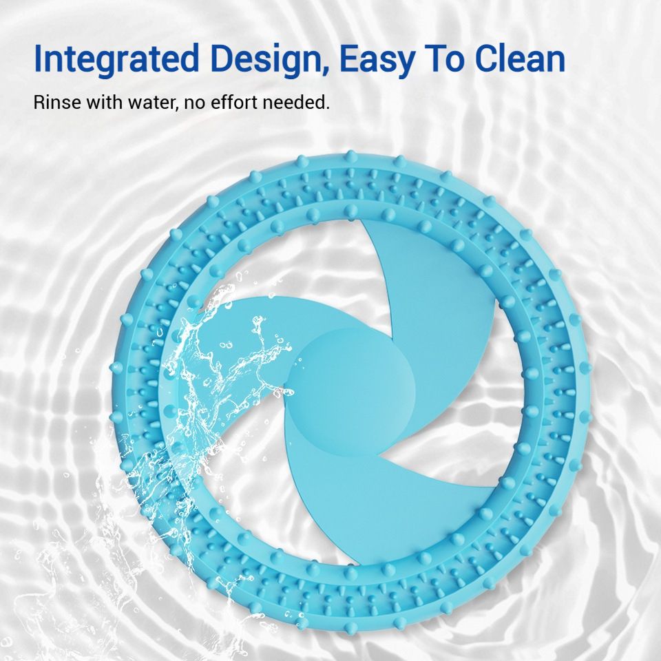 Soft Bite Resistant Dog Frisbee Silicone TPR Interactive Training Flying Disc V1289-PET-TOY-004