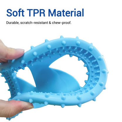 Soft Bite Resistant Dog Frisbee Silicone TPR Interactive Training Flying Disc V1289-PET-TOY-004