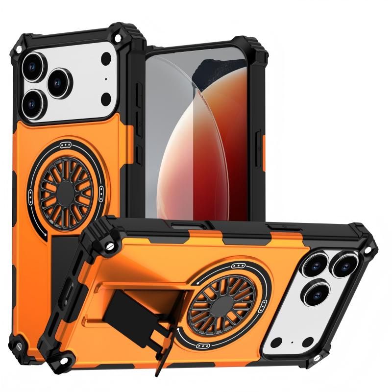 Armor Heavy Duty Magnetic Rotating Ring Kickstand Phone Case For iPhone 14, Anti-Drop Protective Cover In V1293-158428472234