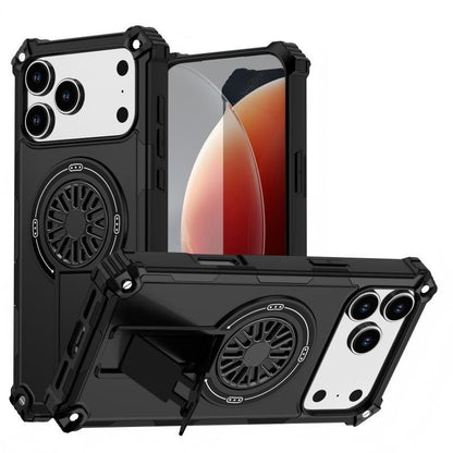 Armor Heavy Duty Magnetic Rotating Ring Kickstand Phone Case For iPhone 14 Pro Max, Anti-Drop Protective V1293-382262255672