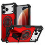 Armor Heavy Duty Magnetic Rotating Ring Kickstand Phone Case For iPhone 15 Pro, Anti-Drop Protective Cover In V1293-559868321616