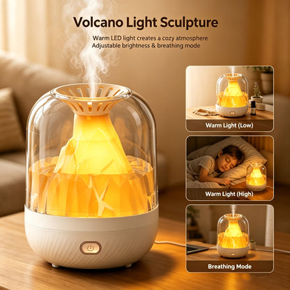 [900ML 3-in-1 Humidifier] & Essential Oil Diffuser with Night Light, USB Powered Quiet Cool Mist Humidifier V1293-9365093570450