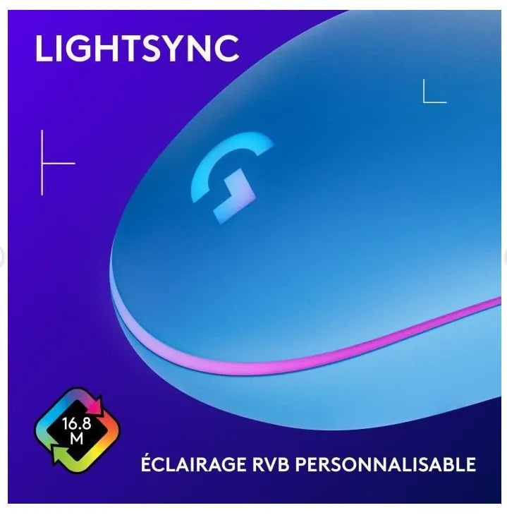 Logitech G203 LIGHTSYNC Wired Gaming Mouse - Blue V1293-LS-G102