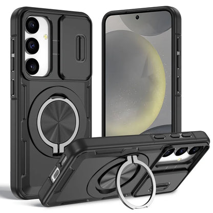 2-in-1 Magnetic Sliding Lens Case, Black for Samsung S25 V1293-MCH-25