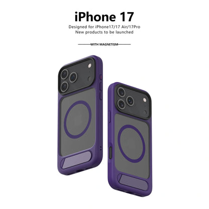 MagSafe Case for iPhone 17 Pro - Purple Matte Shockproof Cover with Hidden Kickstand V1293-MCH-5-28-17