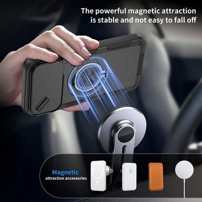 2-in-1 Magnetic Sliding Lens Case, Black for iPhone 17 Pro Max V1293-MCH17PM