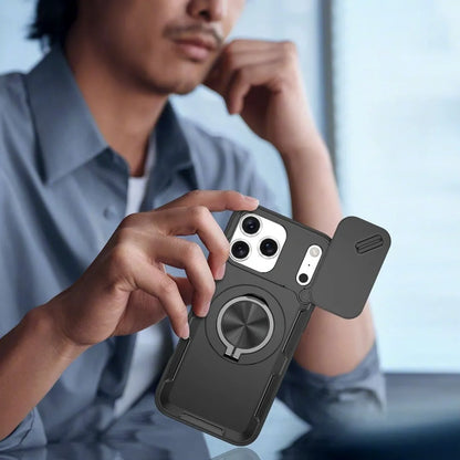 2-in-1 Magnetic Sliding Lens Case, Black for iPhone 17 Pro V1293-MCH17PRO
