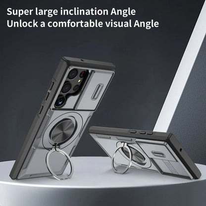 2-in-1 Magnetic Sliding Lens Case, Grey for Samsung S23Ultra V1293-MCHHHS-23U