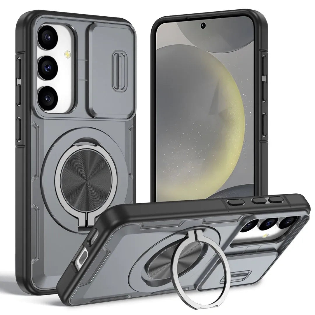 2-in-1 Magnetic Sliding Lens Case, Grey for Samsung S25 V1293-MCHHHS-25