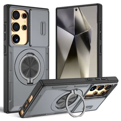 2-in-1 Magnetic Sliding Lens Case, Grey for Samsung S25Ultra V1293-MCHHHS-25U