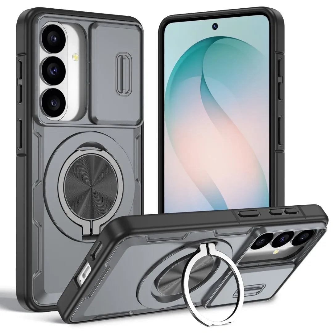 2-in-1 Magnetic Sliding Lens Case, Grey for Samsung S26 V1293-MCHHHS-26