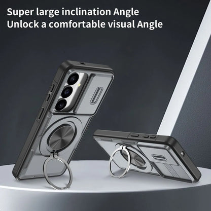 2-in-1 Magnetic Sliding Lens Case, Grey for Samsung S26 V1293-MCHHHS-26