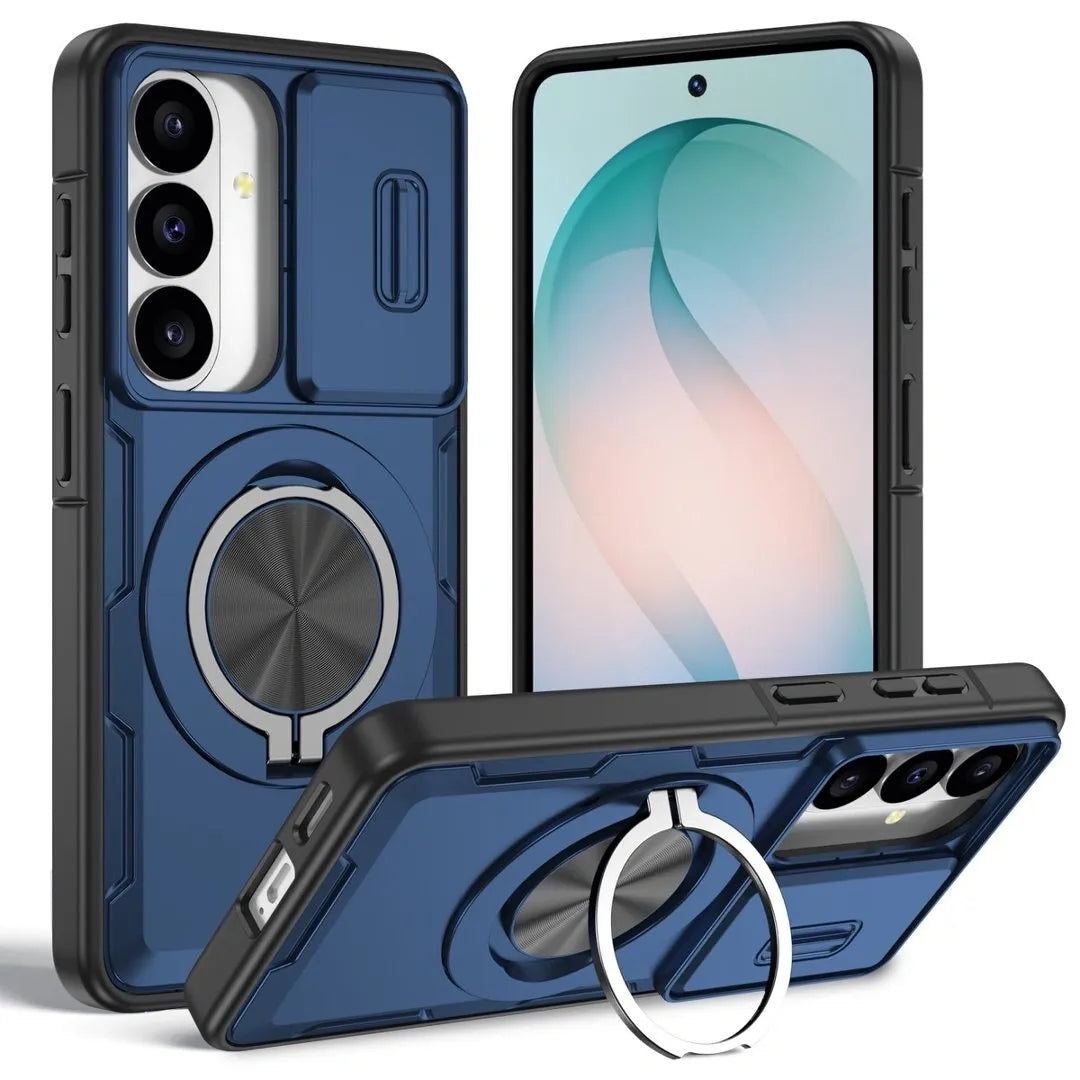 2-in-1 Magnetic Sliding Lens Case, Blue for Samsung S26 V1293-MCHLS-26