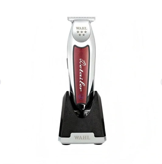 Wahl T-Wide Detailer Professional Cordless Finishing Trimmer 100 Minutes Battery Life Silver V1293-WAHL-HS3