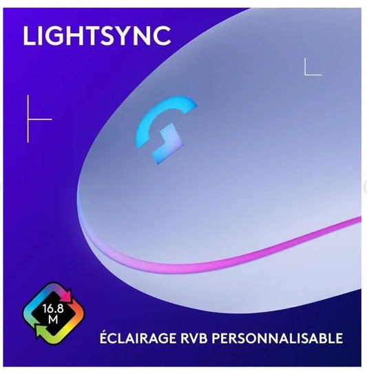 Logitech G203 LIGHTSYNC Wired Gaming Mouse - Lilac V1293-ZS-G102