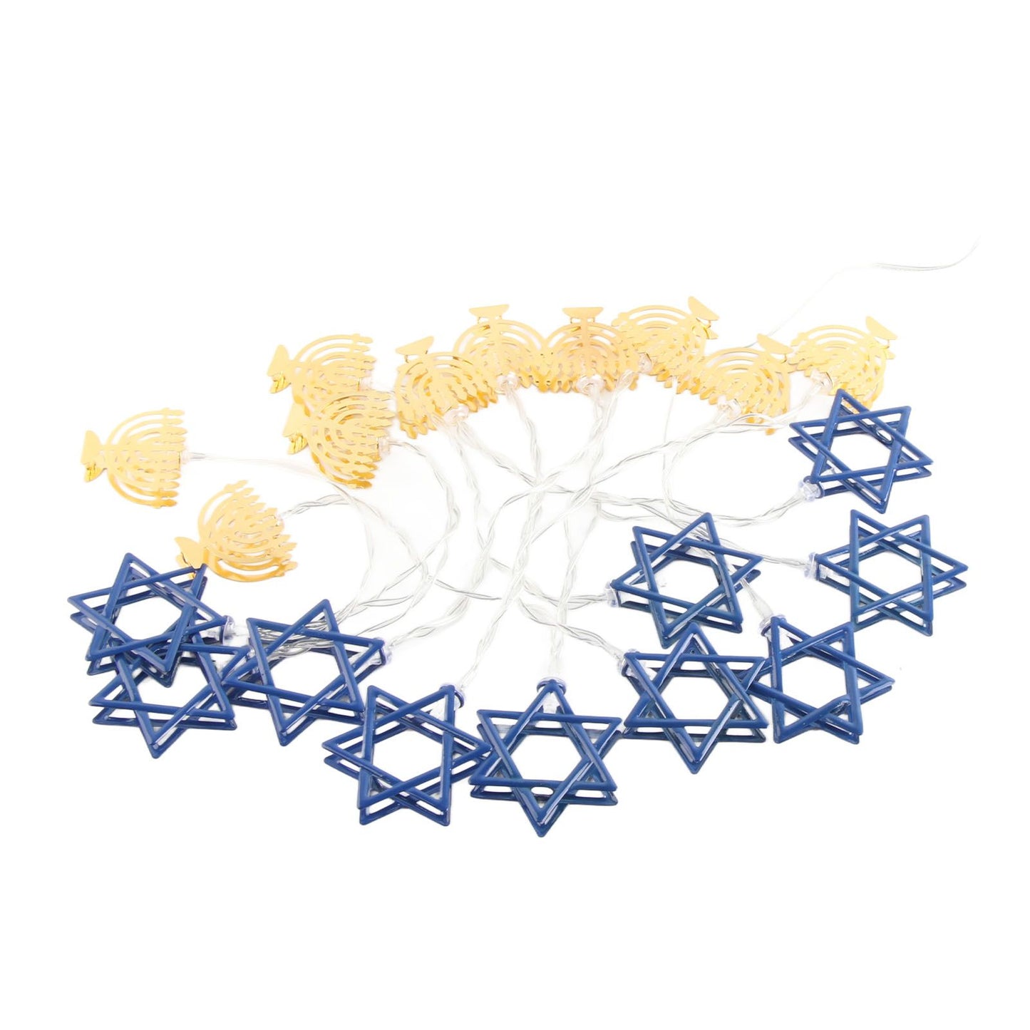LED Hanukkah String Lights Hexagonal Star Fairy Light 3 Meters 20 LED Decoration Lights V1294-YM0512-10S87OV86